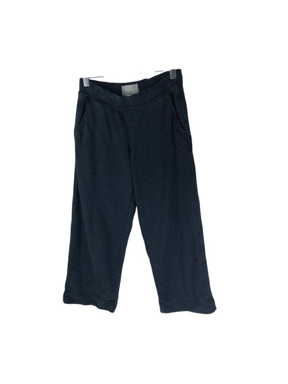 Everlane The Organic Cotton Wide Leg Sweatpants Black Fleece Lounge S